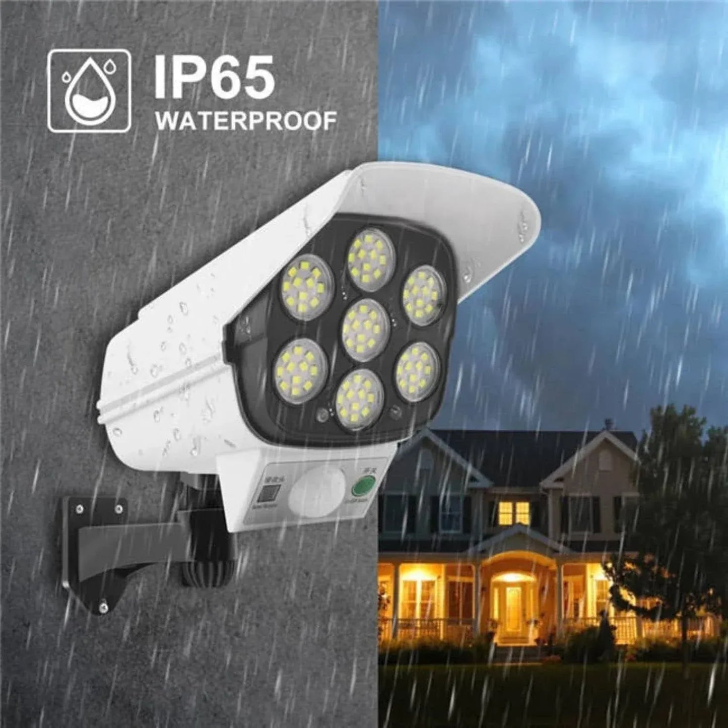 Solar Motion Sensor Camera Shaped Light With Remote Control