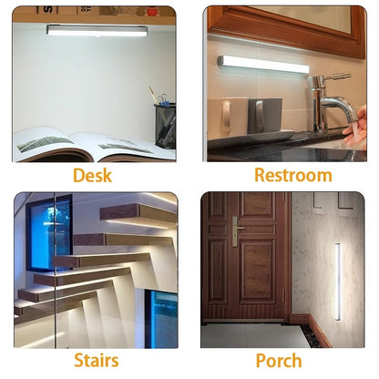 Punch-Free Smart Sensor Magnetic Rechargeable LED Lights: Automatically Turns On with Motion Detection
